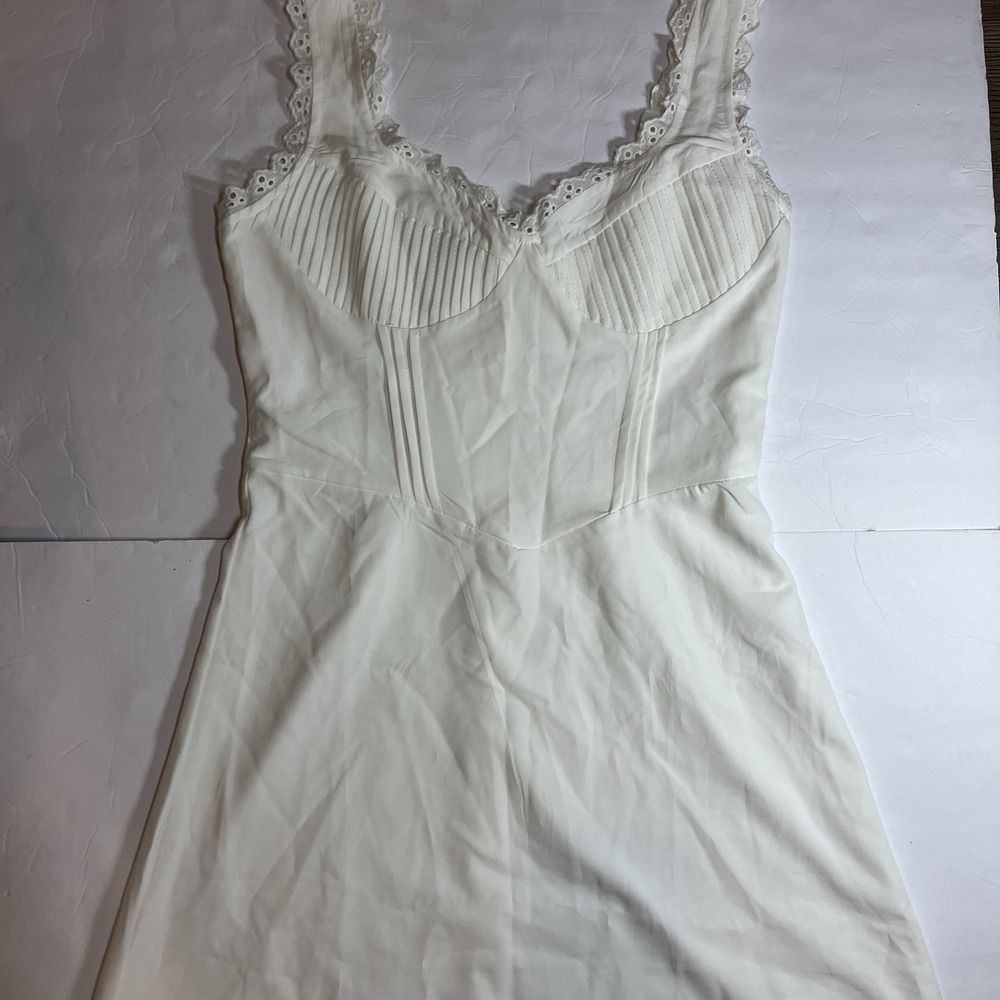 Sth Cute Babydoll Mini Dress, White, Size Small - Picture 6 of 16